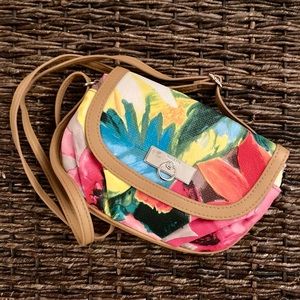 Rosetti Flower Print Crossbody Purse
